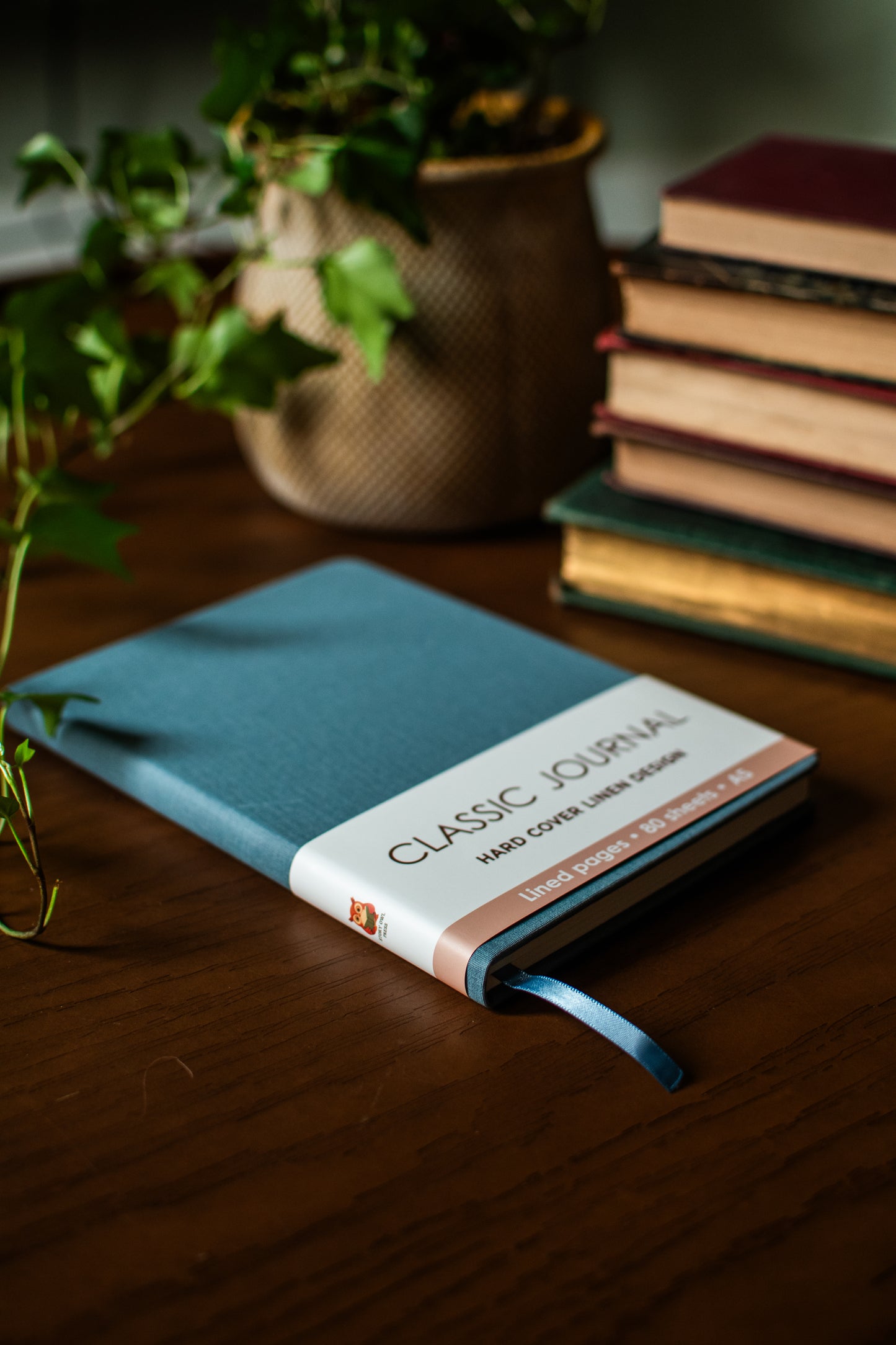 Teal Harcover Linen Journal