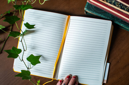 Yellow Hardcover Linen Journal