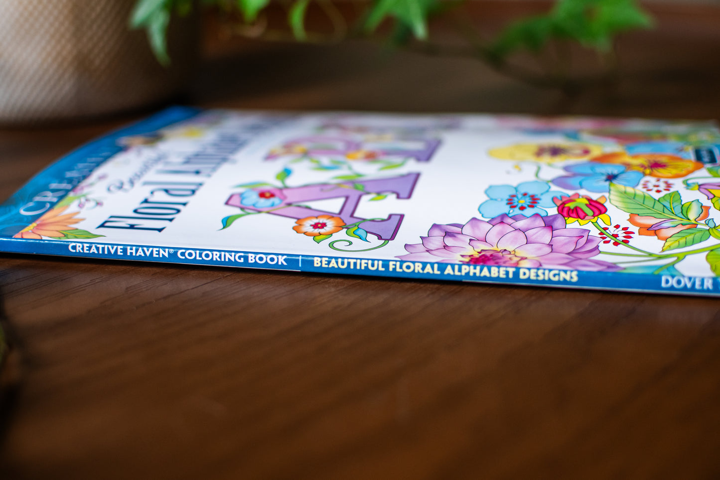 Creative Haven Beautiful Floral Alphabet Designs Coloring Book