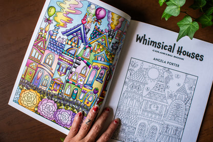 Creative Haven Whimsical Houses Coloring Book (Adult Coloring Books: Art & Design)