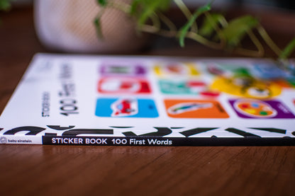 Baby Einstein - 100 First Words Sticker Book - More Than 500 Stickers Included! - PI Kids