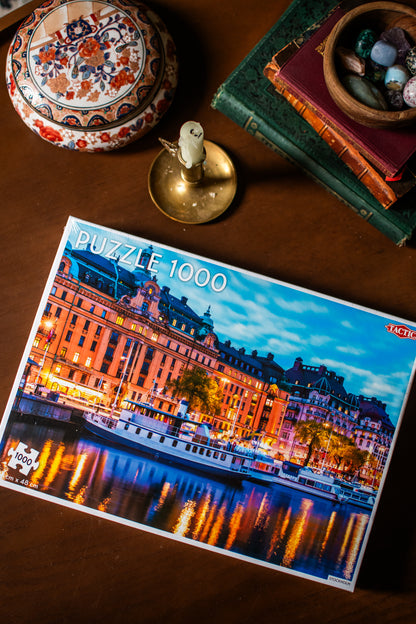 🌆🧩✨ Stockholm Harbor 1,000-Piece Jigsaw Puzzle