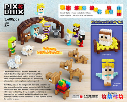Pix Brix Nativity Set