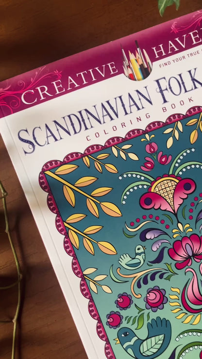 Creative Haven Scandinavian Folk Art Coloring Book (Adult Coloring Books: World & Travel)