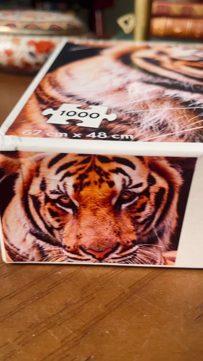 🐅🧩✨ Majestic Tiger Portrait 1,000-Piece Jigsaw Puzzle