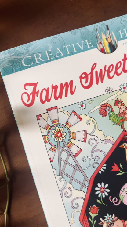 Farm Sweet Farm Coloring Book