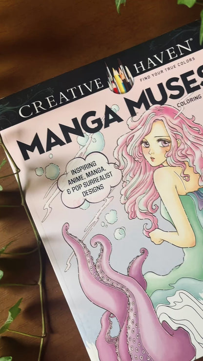 Creative Haven Manga Muses Coloring Book: Inspiring Anime, Manga, & Pop Surrealist Designs (Adult Coloring Books: Fantasy)