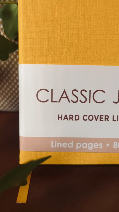 Yellow Hardcover Linen Journal