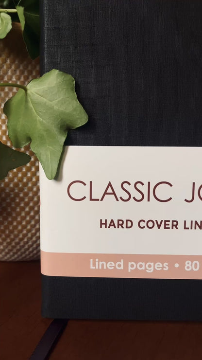 Black Hardcover Linen Journal